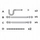 TROPILEX - Visserie de remplacement pour support Hamac Arc