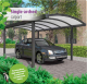 GARDEN DREAMS-Abri Voiture Carport Aluminium - Arche Simple- Anthracite - 300x500
