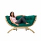 AMAZONAS - Banc SIENA double Verde Weatherproof