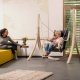 AMAZONAS - Pack Support Taurus et fauteuil rembourr Fat Chair Anthracite