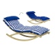 AMAZONAS- Rocking Lounger Bleu Navy