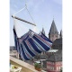 LA SIESTA - Hamac Chaise Lounger Currambera Bleu