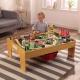 KIDKRAFT- Ensemble chemin de fer et table Adventure Town avec EZ Kraft Assembly