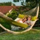 LA SIESTA - Hamac  barre Familial rembourr Alabama Avocado + Support Familial ELIPSO