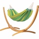 LA SIESTA - PACK Hamac Simple Orquidea Jungle (Coton) + Support Simple Maera