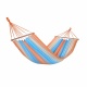 JOBEK - Hamac � barre bois Solo- KOLOR Rayures Orange Bleu 300 x 100
