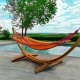 JOBEK - Set SEKOIA support bois ARC 320 + hamac a barres simple Sunny