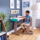 KIDKRAFT - Bureau enfant ajustable avec chaise Marron
