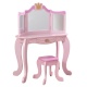 KIDKRAFT - Coiffeuse et tabouret Princesse