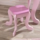 KIDKRAFT - Coiffeuse et tabouret Princesse