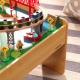 KIDKRAFT- Ensemble chemin de fer et table Adventure Town avec EZ Kraft Assembly