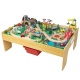 KIDKRAFT- Ensemble chemin de fer et table Adventure Town avec EZ Kraft Assembly