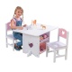 KIDKRAFT - Ensemble table et 2 chaises Coeur