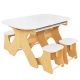 KIDKRAFT - Ensemble table extensible et banc Arches - Blanc