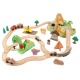 KIDKRAFT- Ensemble Train en bois Bucket Dinosaure