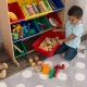 KIDKRAFT - Meuble avec 12 bacs de rangement couleurs Vives