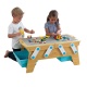 KIDKRAFT - Table d'activits 2 en 1 Building Bricks Play N Store