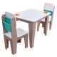 KIDKRAFT - Table enfant avec 2 chaises Marron