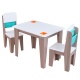 KIDKRAFT - Table enfant avec 2 chaises Marron