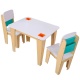 KIDKRAFT - Table enfant avec 2 chaises Naturel