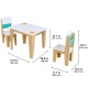 KIDKRAFT - Table enfant avec 2 chaises Naturel