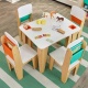 KIDKRAFT - Table enfant avec 4 chaises Naturel