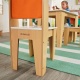KIDKRAFT - Table enfant avec 4 chaises Naturel