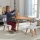 KIDKRAFT - Table et 2 chaises enfant en bois Mid-Century Kid