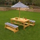 KIDKRAFT - Table extrieur avec 2 bancs et parasol