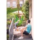 LA SIESTA - Chaise-Hamac Basic DOMINGO Lime (Outdoor)