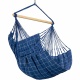LA SIESTA- Chaise Hamac Domingo Kingsize Marine + Support en Bois Vela