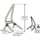 LA SIESTA- Chaise Hamac Domingo Kingsize Sea Salt + Support en Bois Vela
