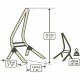 LA SIESTA- Chaise Hamac Domingo Lime Comfort + Support en Bois Vela