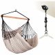 LA SIESTA- Chaise Hamac Habana Comfort Zebra coton bio + Fixations Multi-surfaces CasaMoun