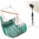 LA SIESTA- Chaise Hamac Habana Kingsize Agave coton bio + Fixations Multi-surfaces CasaMou