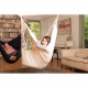 LA SIESTA - Chaise-Hamac Lounger HABANA Latte en coton bio