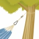 LA SIESTA - PRACTICO Fixations pour hamacs aux arbres et poteaux