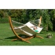 LA SIESTA - Hamac  barres double Florencia Latte 350x160 (Coton Bio)