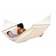 LA SIESTA - Hamac  barres double Florencia Latte 350x160 (Coton Bio)