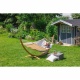La Siesta - Pack Elipso Simple avec Hamac  barres Florencia (Coton Bio) Blanc Latte