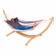 LA SIESTA - Hamac  barres simple Sunrise avec support en mlze certifi FSC