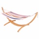 LA SIESTA - Hamac  barres simple Sunrise avec support en mlze certifi FSC