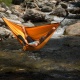 LA SIESTA - Hamac de Voyage Simple COLIBRI orange 250x150