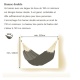 La Siesta - Hamac Duo Currambera Rouge CHERRY 350x160 + Elipso Nature Support en mlze po