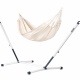 La Siesta - Pack Nautico Familial avec Hamac Modesta (Coton Bio) Latte