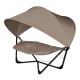 LA SIESTA - PACK HAMAC LOUNGE XXL SERENITY TAUPE AVEC PARASOL