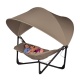LA SIESTA - PACK HAMAC LOUNGE XXL SERENITY TAUPE AVEC PARASOL