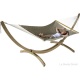 LA SIESTA - Hamac a barres XXL LOUISIANA style VANNERIE 400x140