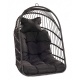 TROPILEX - Hamac Chaise en rotin Egg Noir