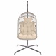TROPILEX - Hamac Chaise en rotin avec Support Egg Gris Ple
